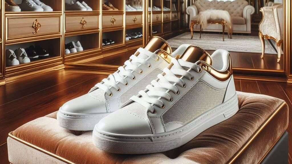 White Sneakers in a Wardrobe